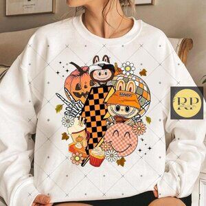 Spooky Doll Monster Characters Thunder Fall Monster sweatshirt shirt white
